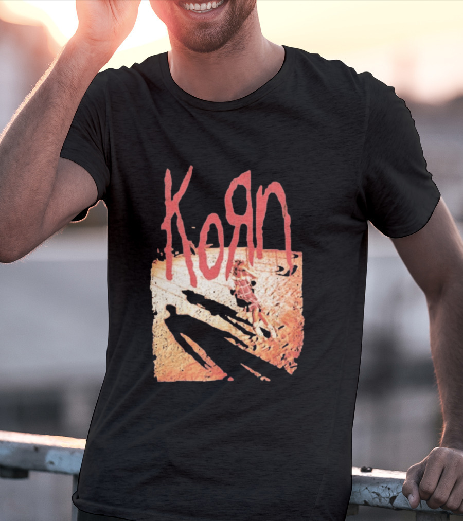 Korn Self Titled Album Cover Art With Distressed Child T-Shirt