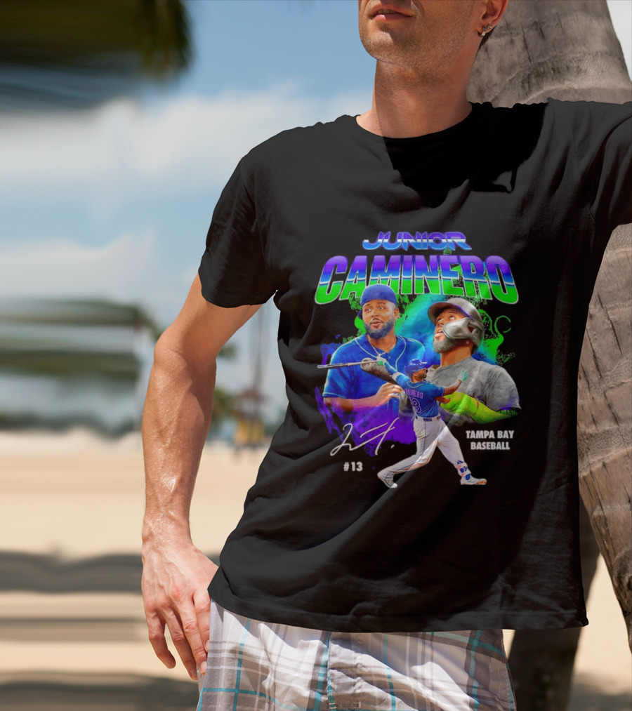 Junior Caminero Tampa Bay Baseball #13 2026 T-Shirt