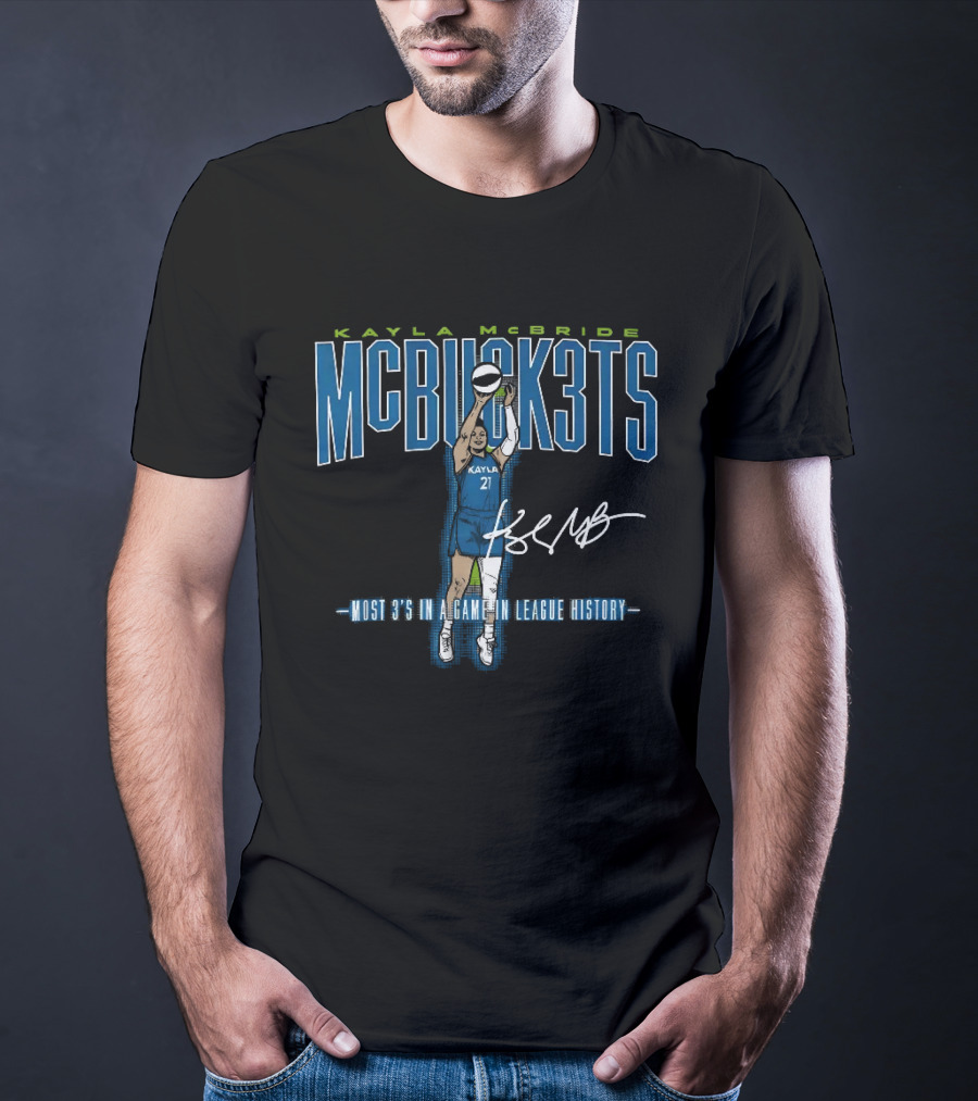 Kayla McBride MCBUCK3TS Most 3's In A Game In League History T-Shirt