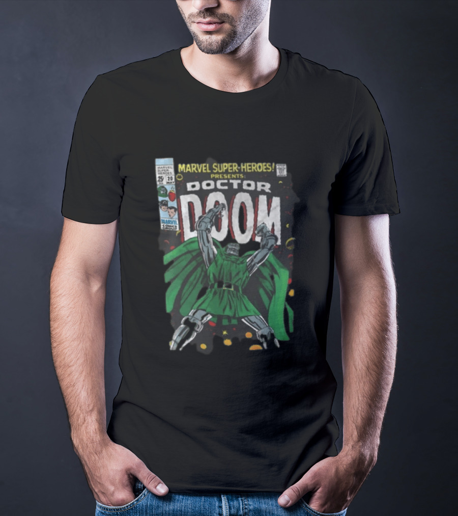 Marvel Super Heroes Presents Doctor Doom Comic Cover T-Shirt
