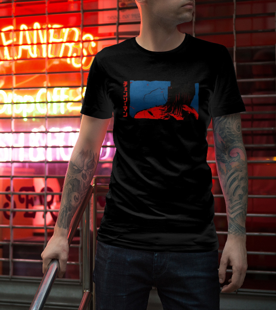 Chainsaw Man Nightmare Ink Dark Anime Art Manga T-Shirt
