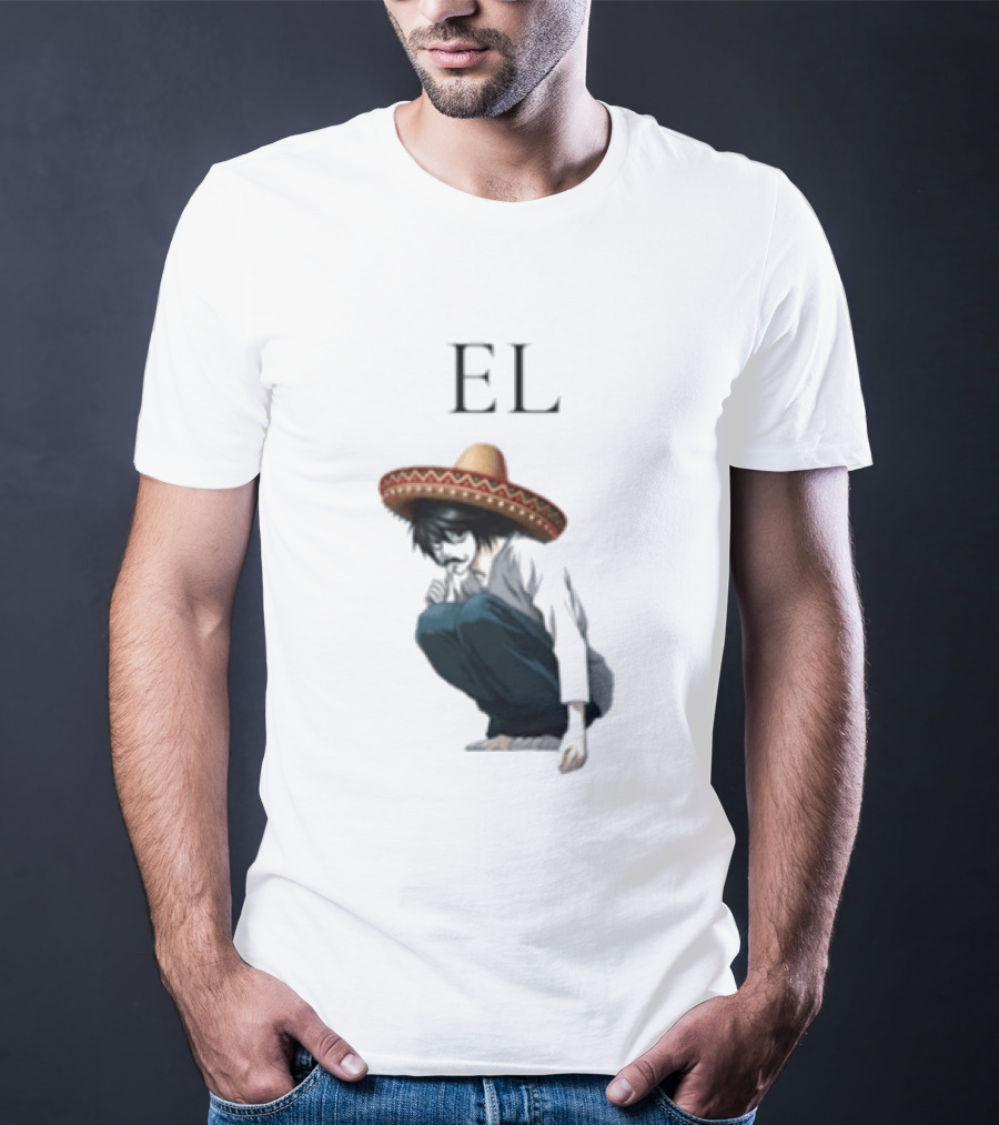 El L Death Note Mariachi Sombrero T-Shirt