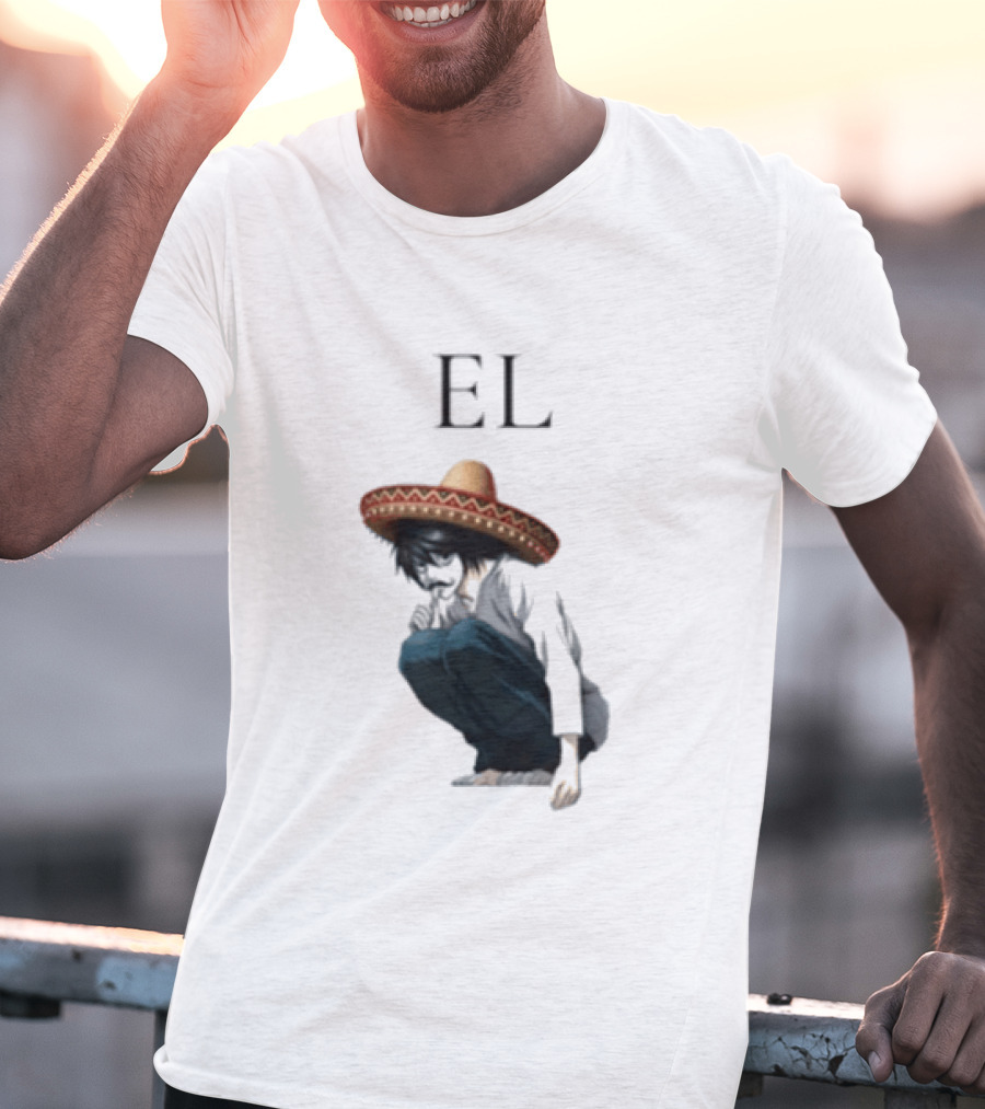 El L Death Note Mariachi Sombrero T-Shirt
