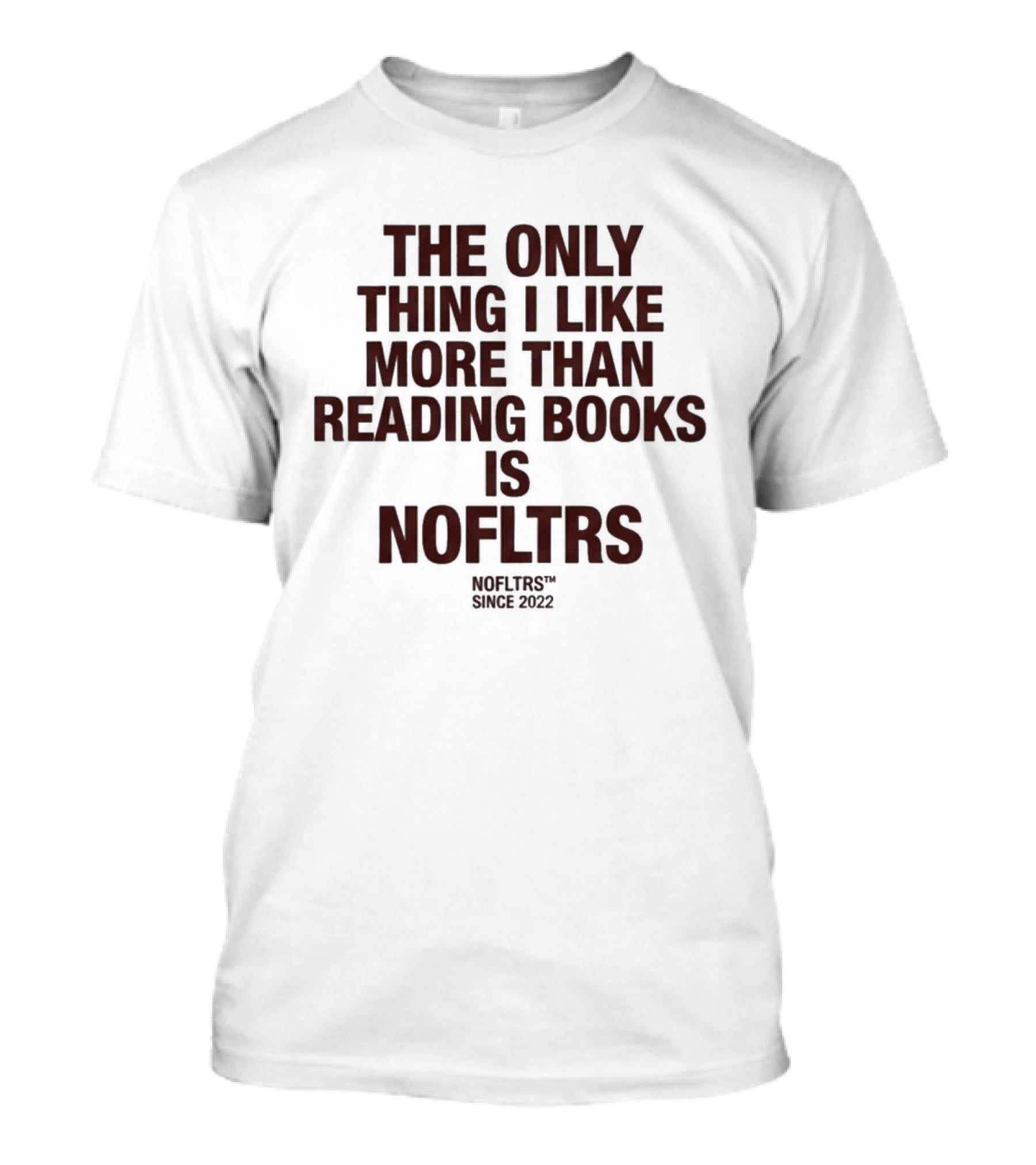 The Only Thing I Like More Than Reading Books Is NOFLTRS T-Shirt