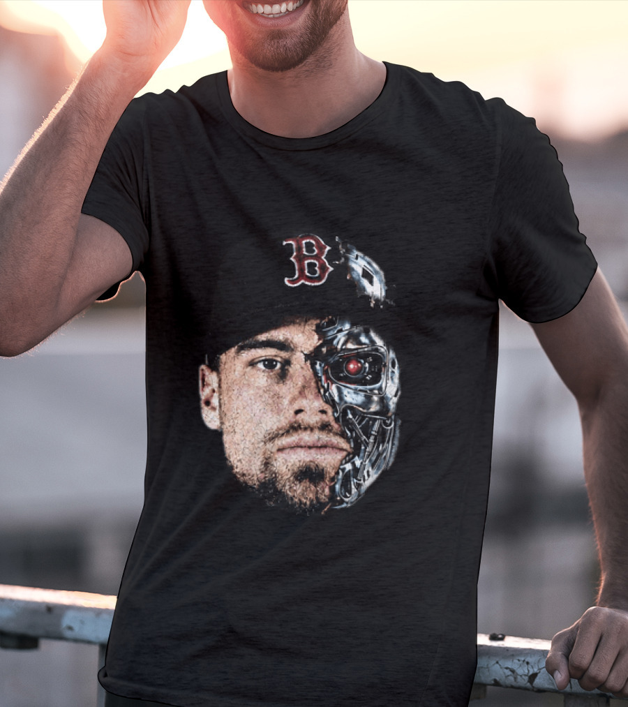 Caleb Durbin Terminator Face Boston Cap Robo Fusion T-Shirt