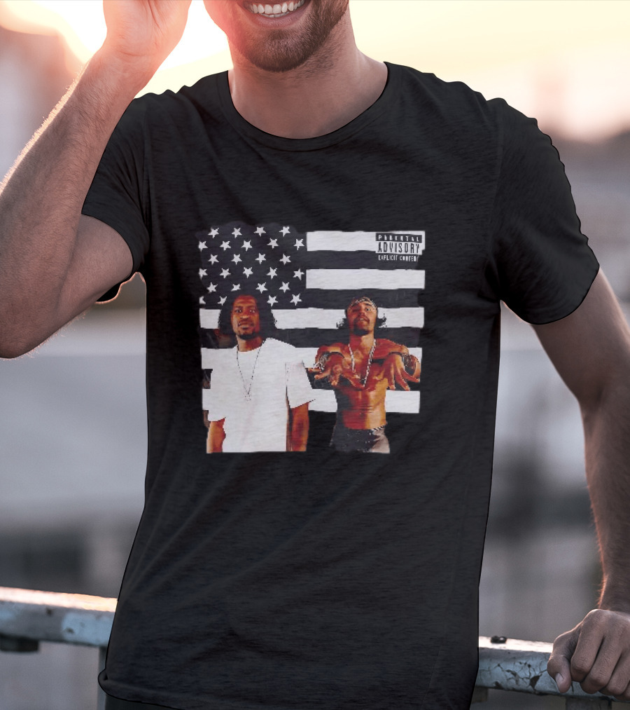 OutKirk Kirk X Floyd American Flag Explicit Content T-Shirt