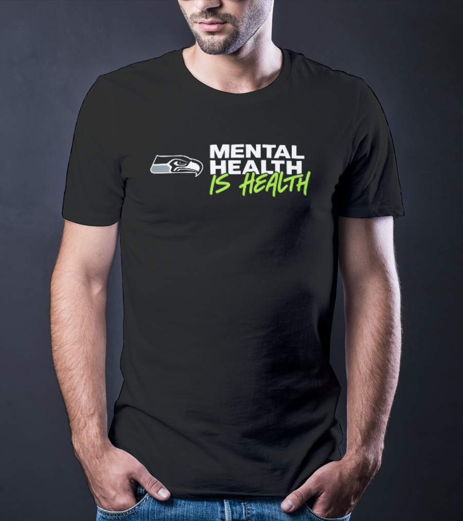 Seattle Seahawks Mental Health Is Health Bird Head T-Shirt