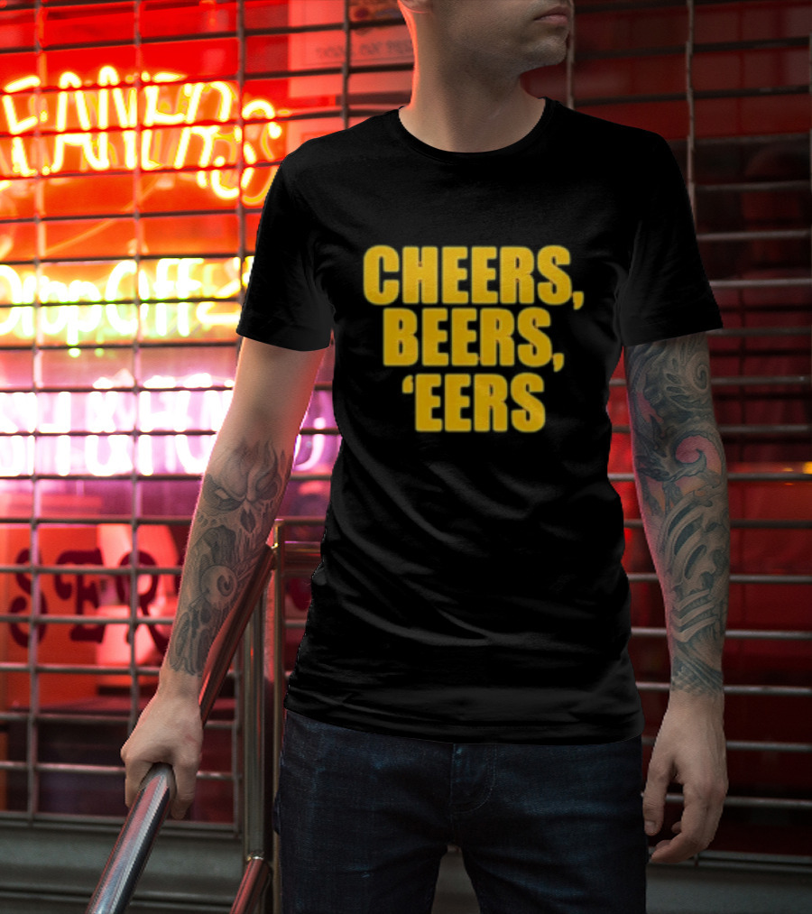 Cheers Beers 'Eers West Virginia Mountaineers NCAA Tailgate Party T-Shirt