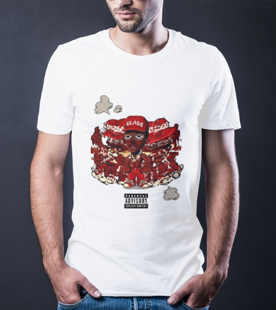 Parental Advisory Explicit Content Tyler The Creator Glass Red Hat T-Shirt