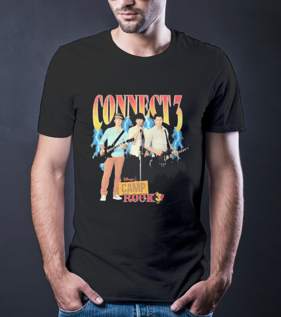 Disney Camp Rock 3 Connect 3 Band Jonas Brothers T-Shirt