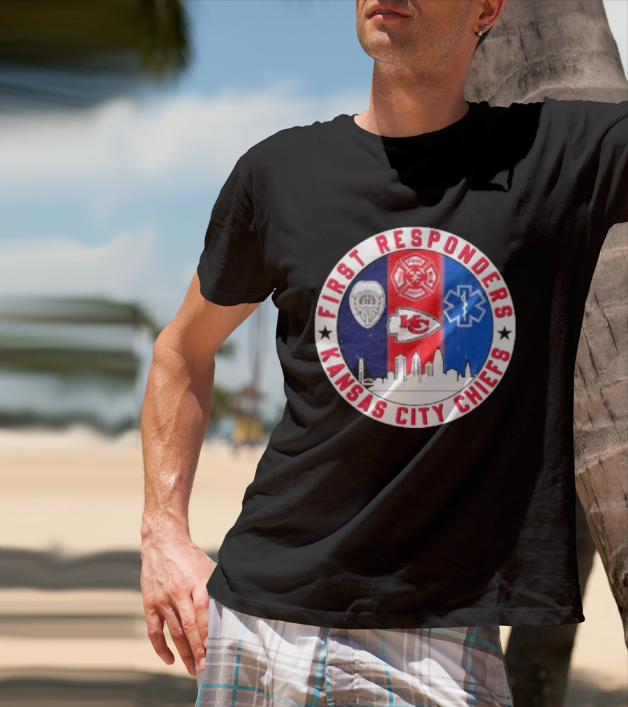Kansas City Chiefs First Responders 9.11 Never Forget T-Shirt