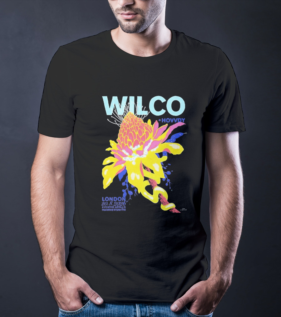 Wilco London UK Eventim Apollo Hammersmith August 20 2026 Featuring Hovvdy T-Shirt