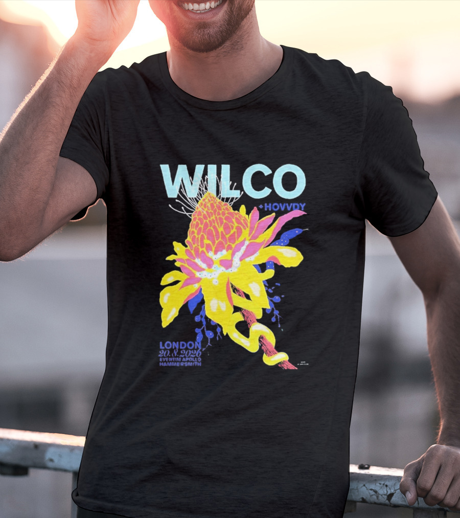 Wilco London UK Eventim Apollo Hammersmith August 20 2026 Featuring Hovvdy T-Shirt