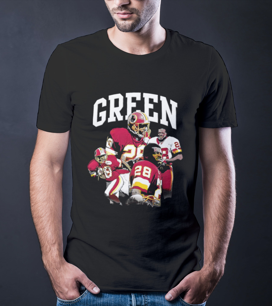 Darrell Green Washington Football Legends 28 Collage 2026 T-Shirt