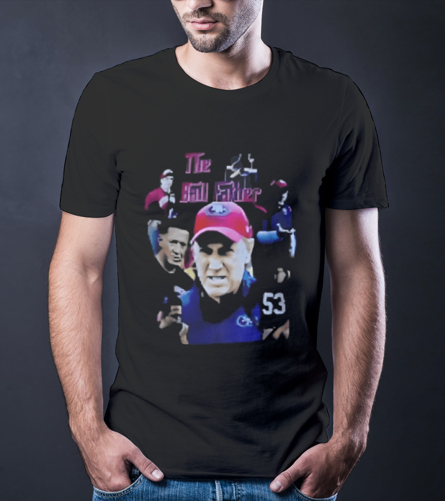 The Ball Father Head Coach Collage Bootleg 53 Cap Team T-Shirt