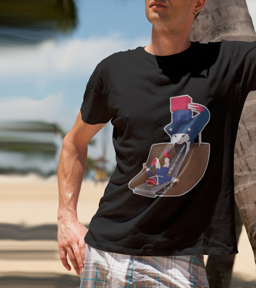 First Place Schedule Patriot Slide Humorous Football Fan Gear T-Shirt