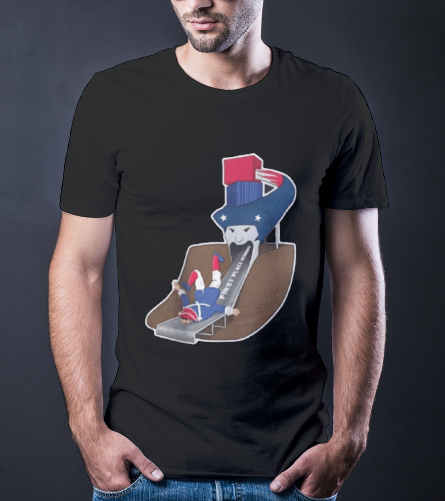 First Place Schedule Patriot Slide Humorous Football Fan Gear T-Shirt