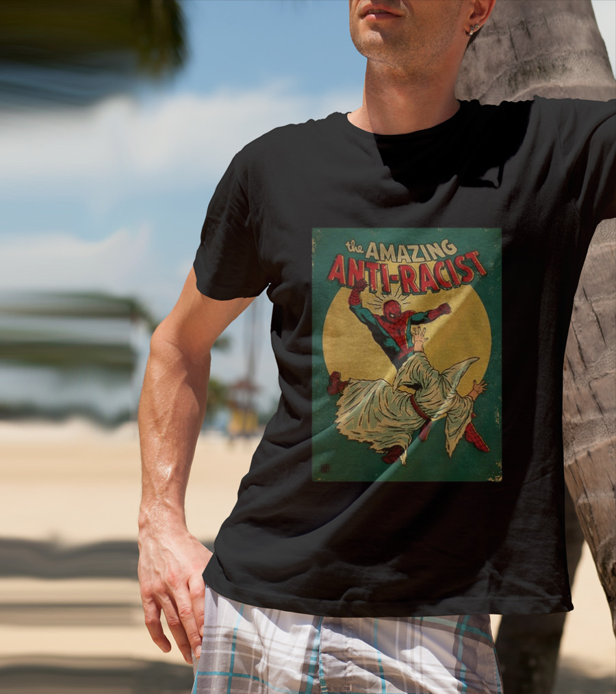 The Amazing Anti Racist Spider Man Striking T-Shirt