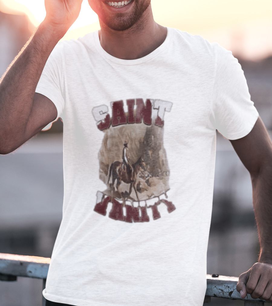 Saint Vanity Cowboy Horse Western T-Shirt