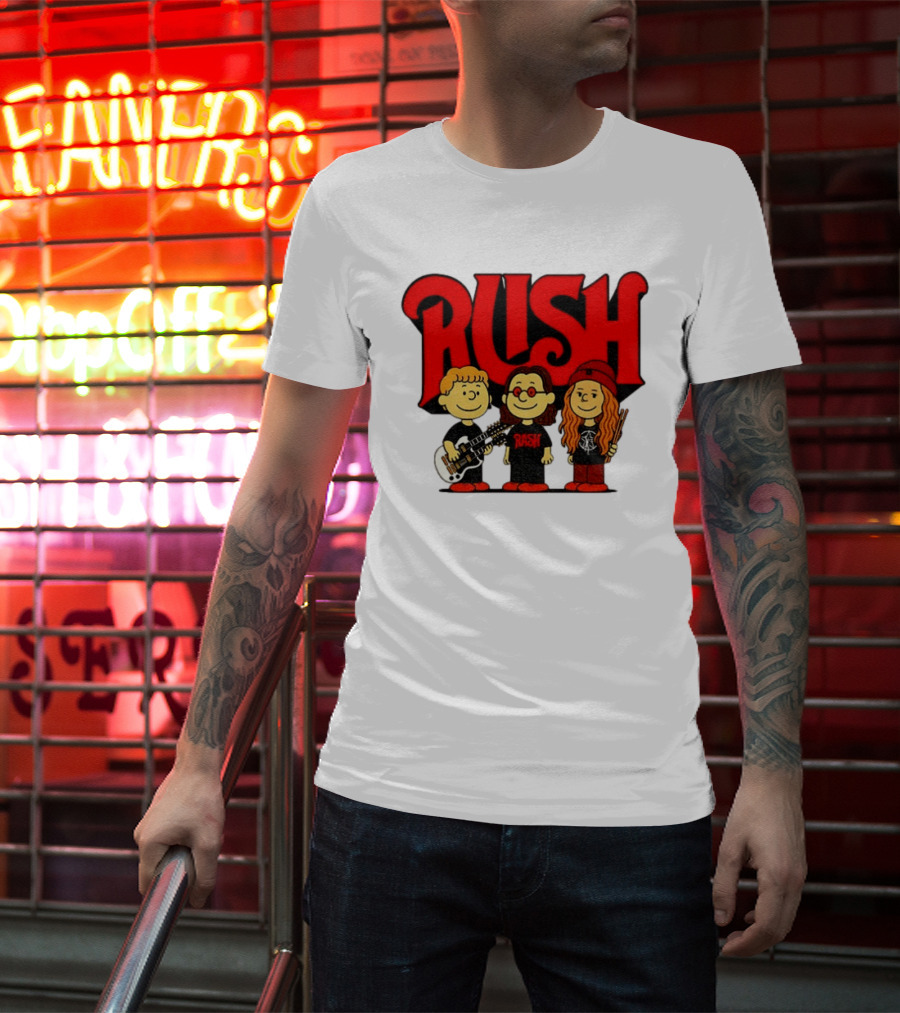 RUSH Band With Anika Nilles Classic Cartoon Characters T-Shirt