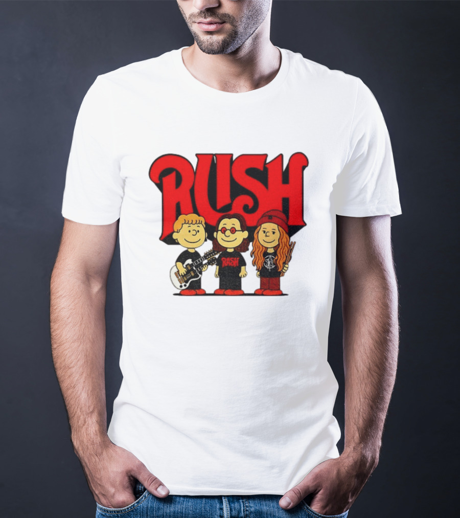 RUSH Band With Anika Nilles Classic Cartoon Characters T-Shirt