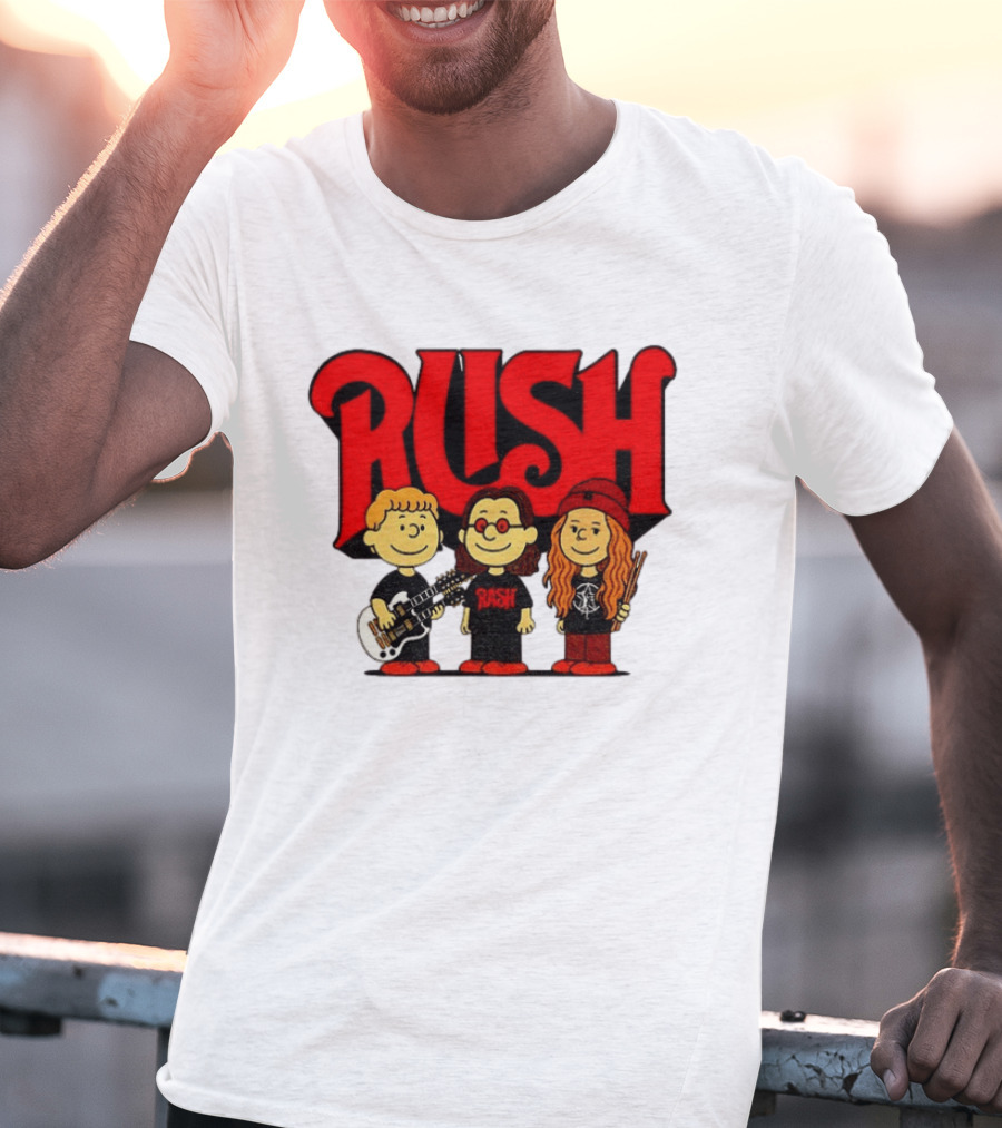RUSH Band With Anika Nilles Classic Cartoon Characters T-Shirt