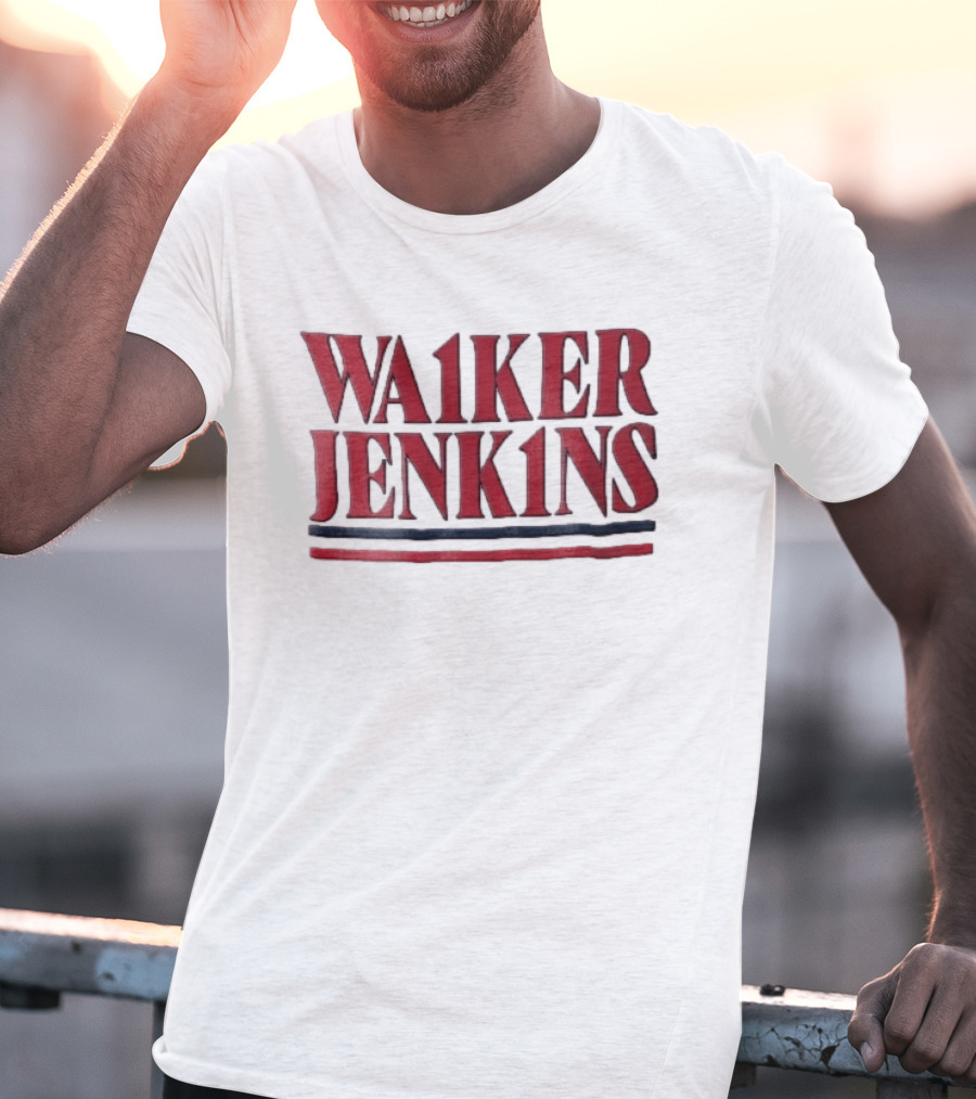 Walker Jenkins WA1KER JENK1NS Red Navy Blue Stripes T-Shirt