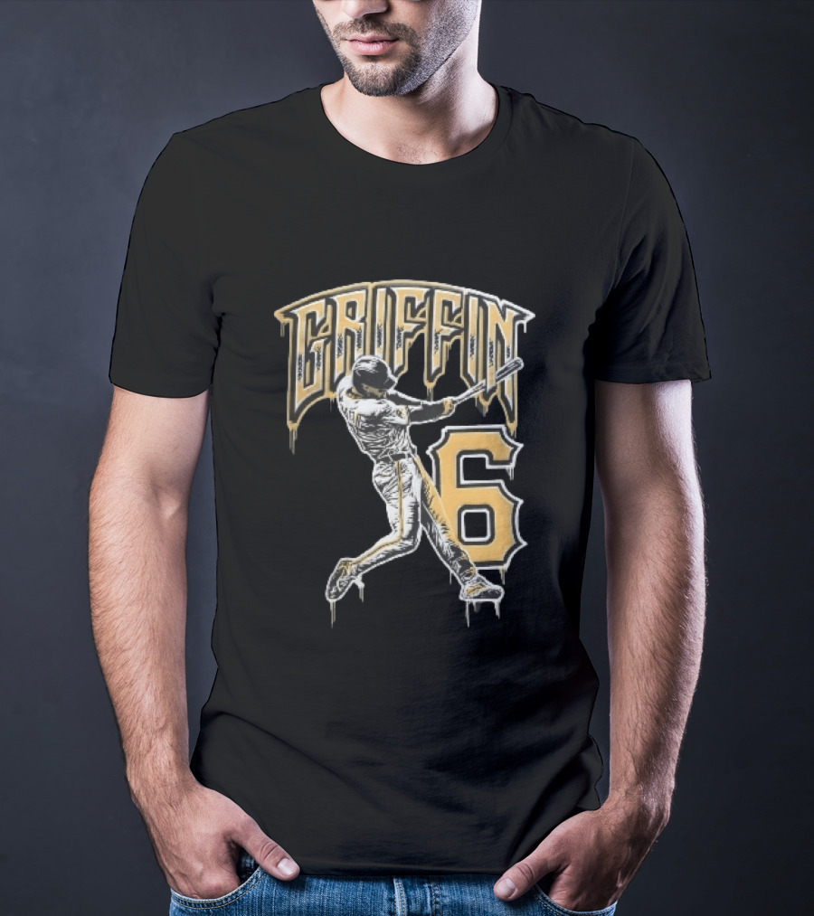 Konnor Griffin 6 Pittsburgh Pirates 2026 City Connect Baseball Player T-Shirt