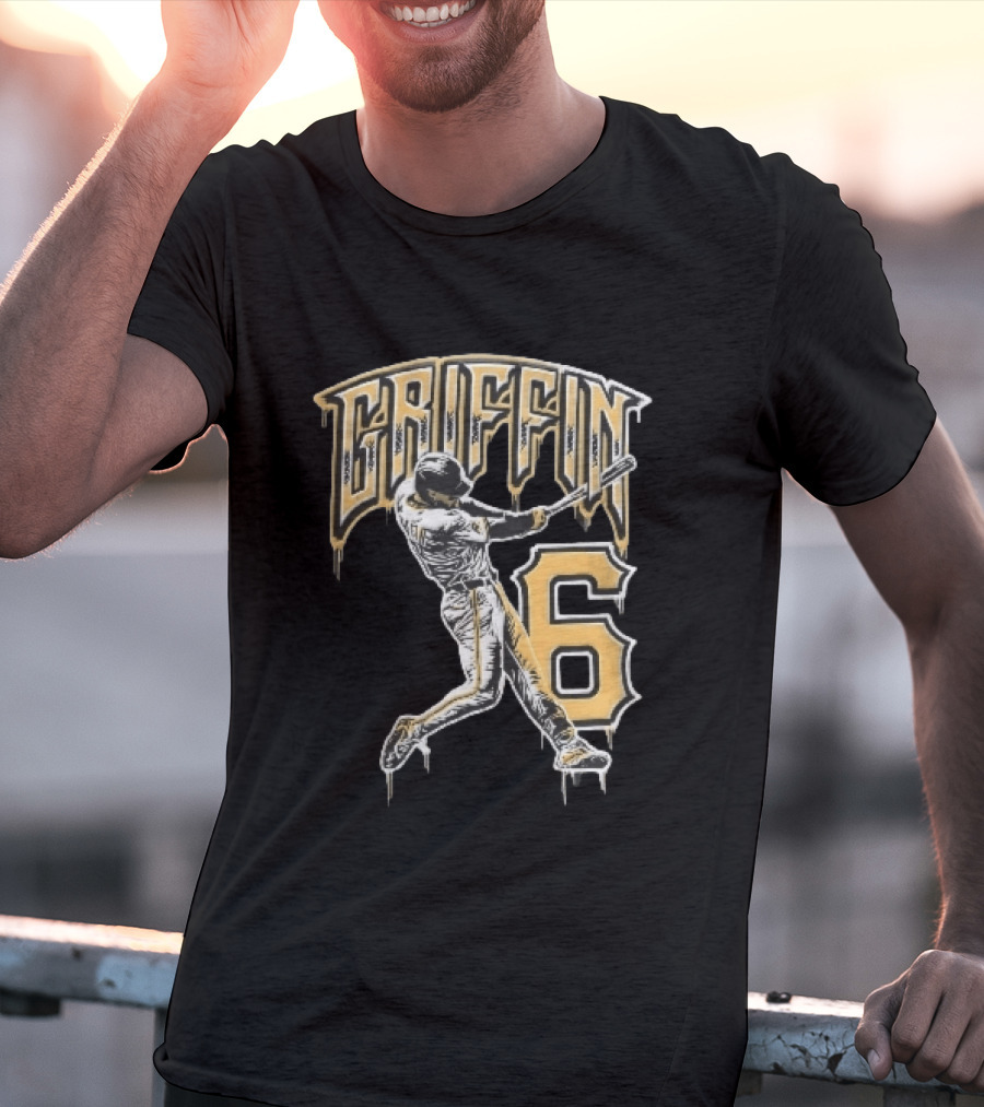 Konnor Griffin 6 Pittsburgh Pirates 2026 City Connect Baseball Player T-Shirt