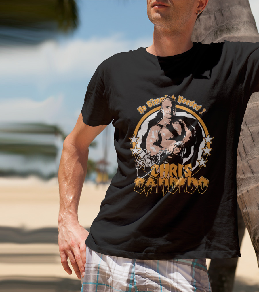 Chris Candido No Gimmicks Needed Stars Circle T-Shirt