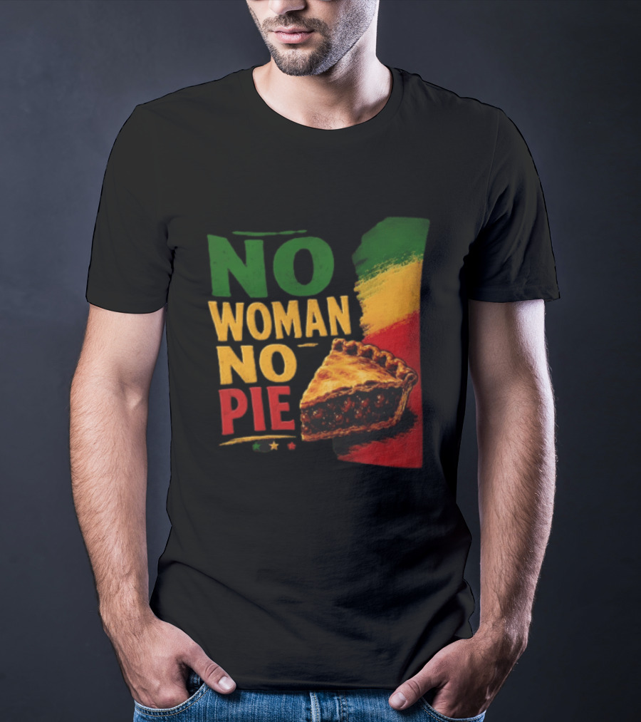No Woman No Pie Cherry Pastry Rasta T-Shirt