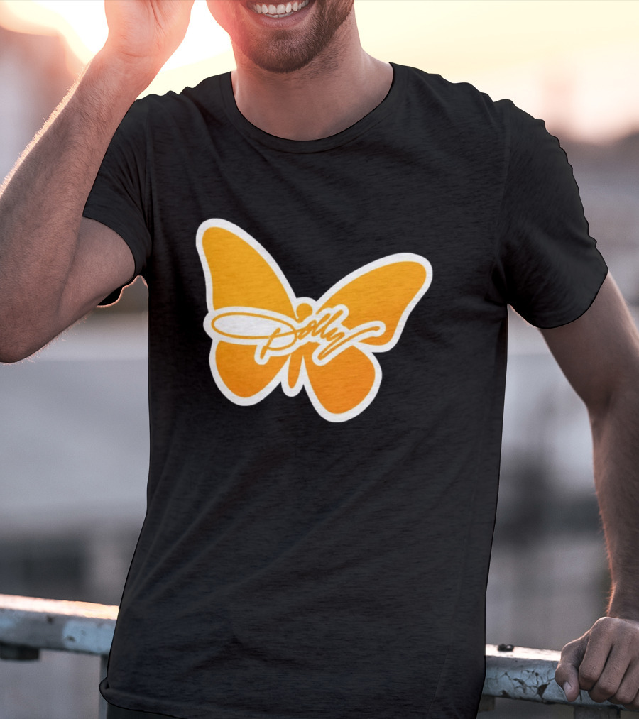 Tennessee Dolly Parton Butterfly Heritage Football T-Shirt