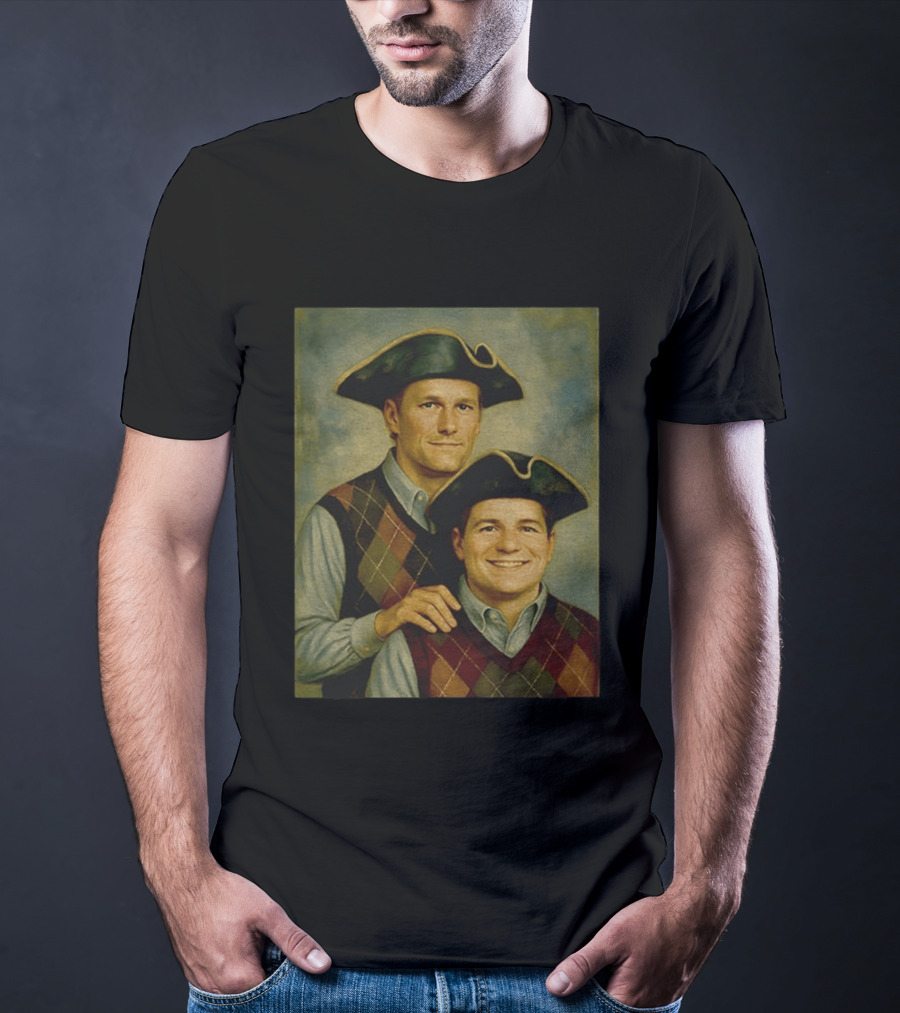 Tom Brady Drake Maye Step Brothers Colonial Costume T-Shirt
