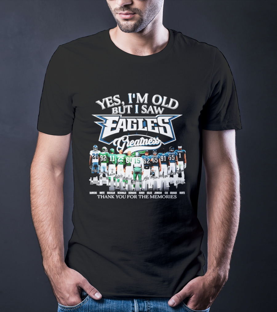 Philadelphia Eagles Greatness Thank You For The Memories T-Shirt