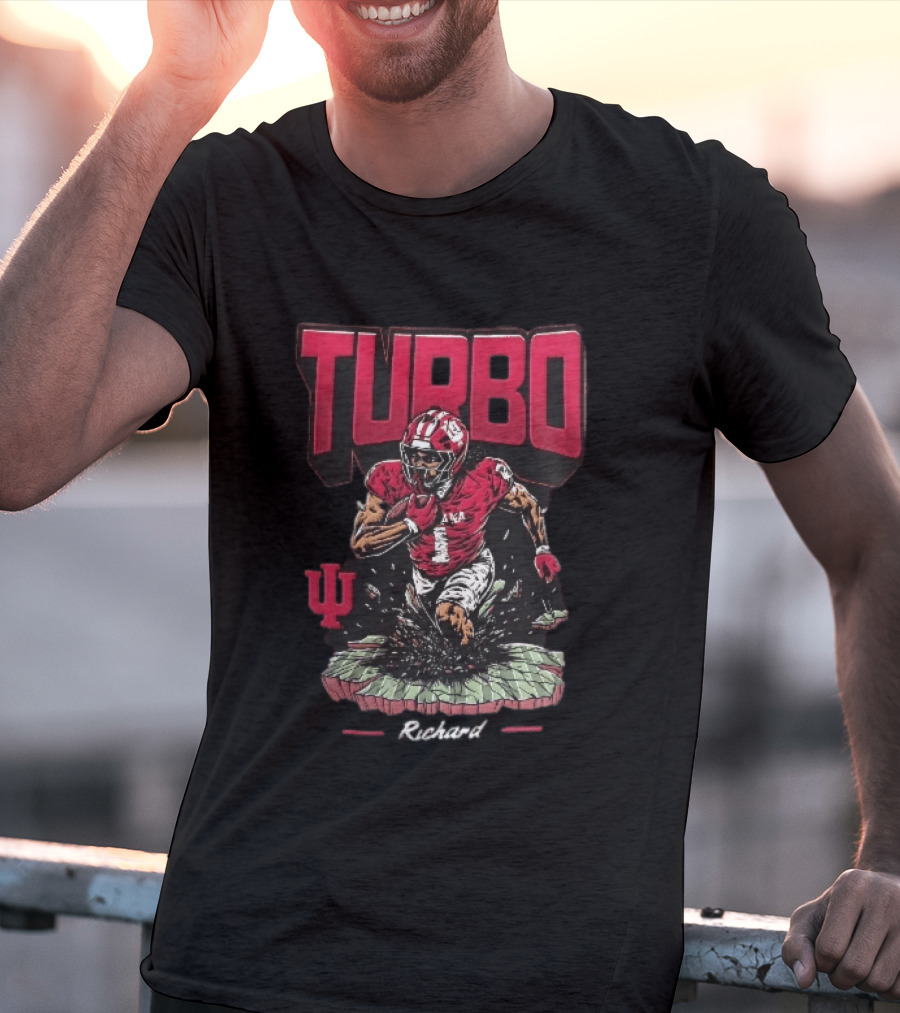 Turbo Richard Indiana Football Running Back Explosion T-Shirt