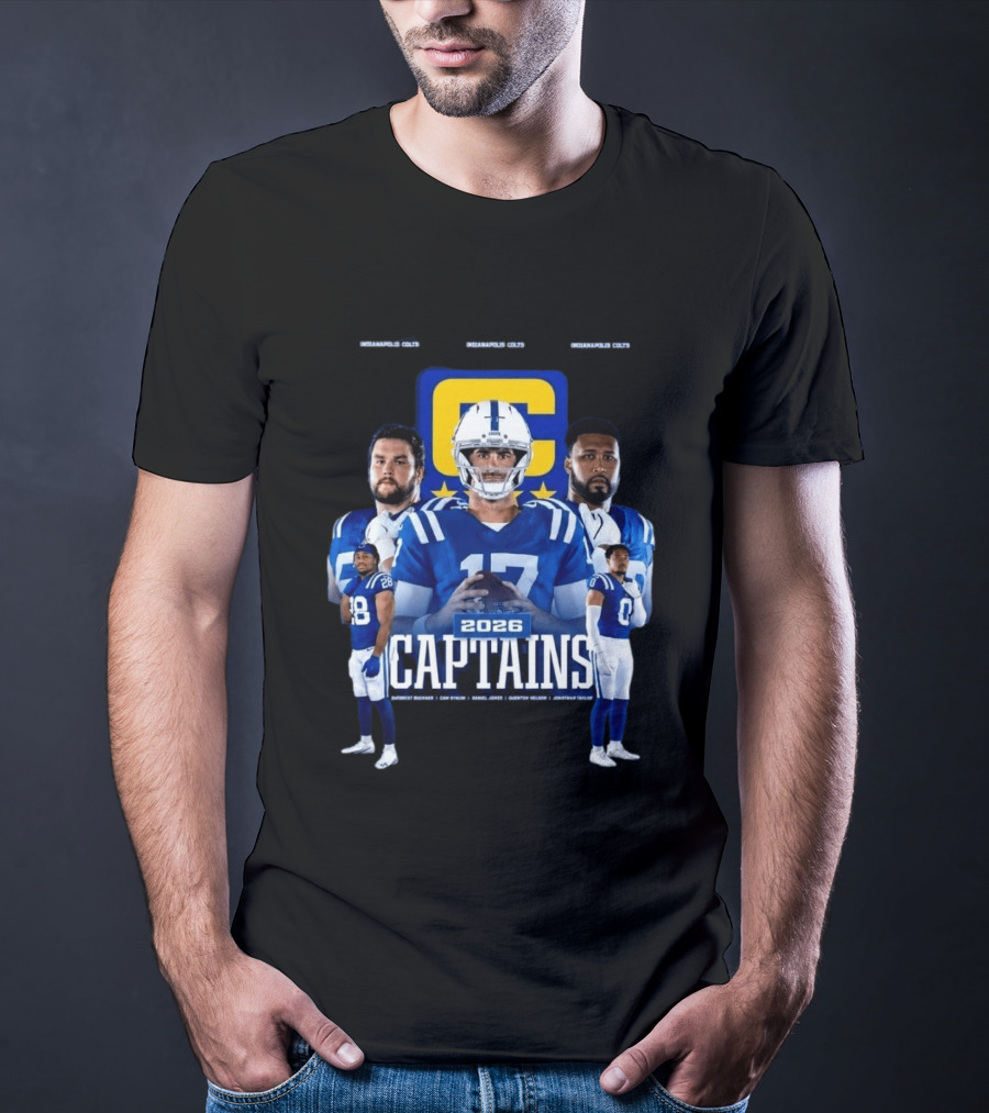 Colts Football 2026 Captains Sports Team T-Shirt