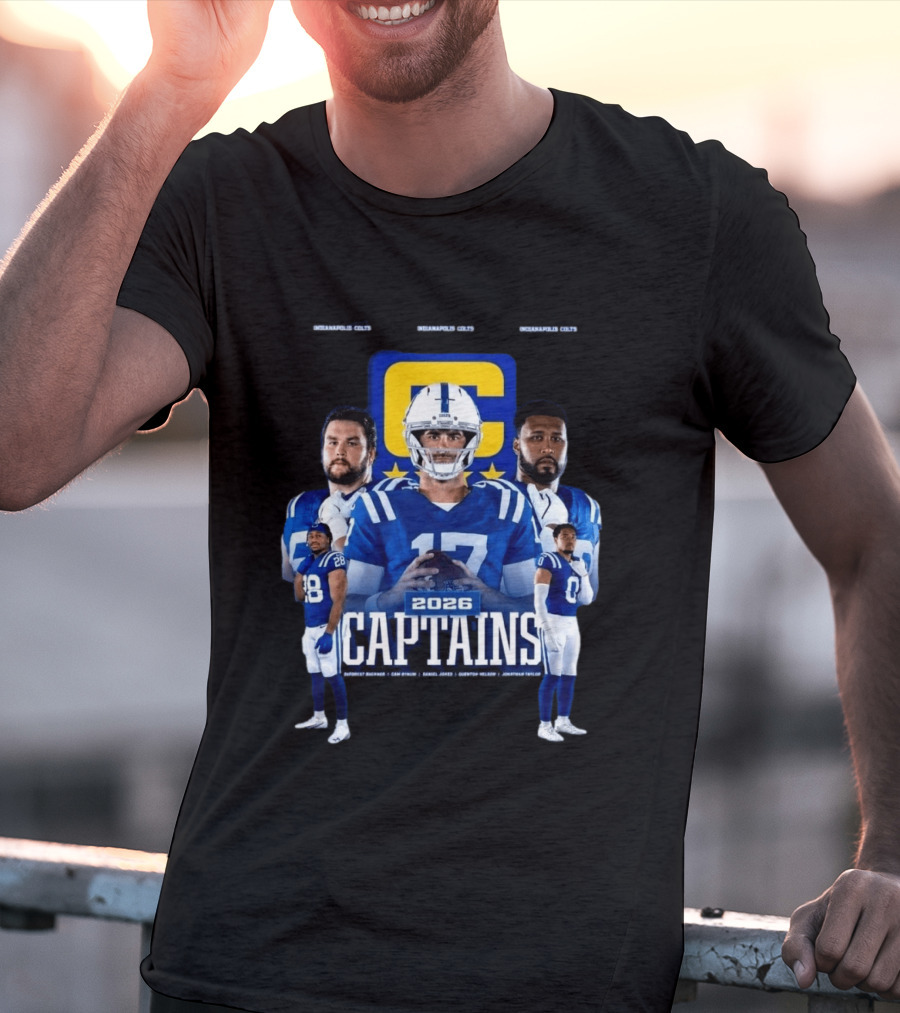 Colts Football 2026 Captains Sports Team T-Shirt