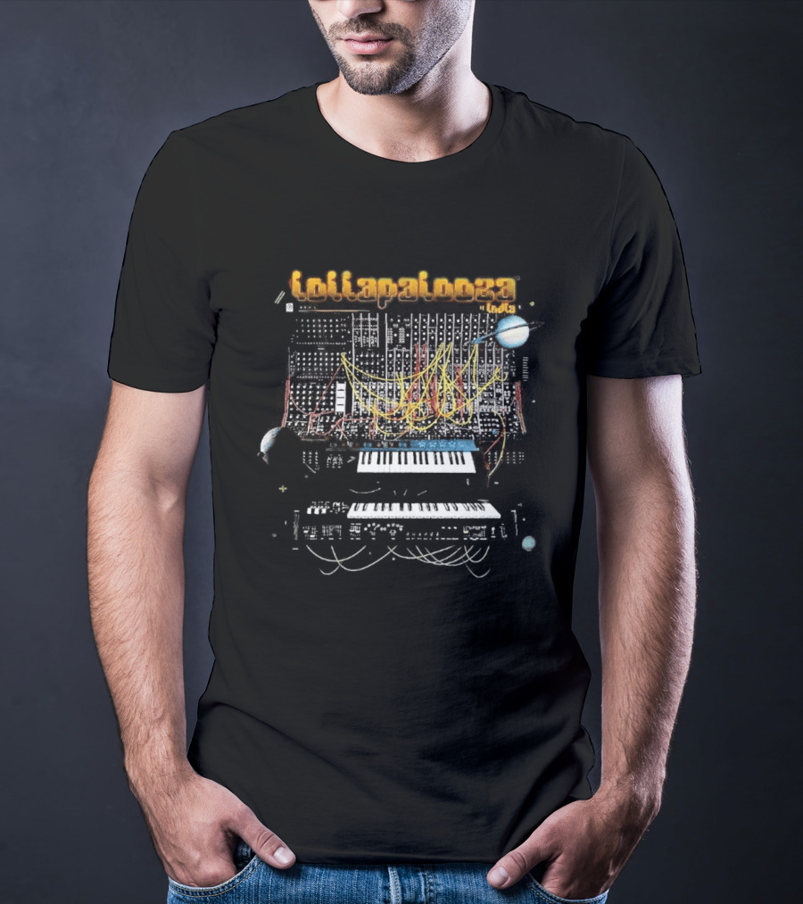 Lollapalooza India 2027 The Original Synth Keyboard Planet T-Shirt
