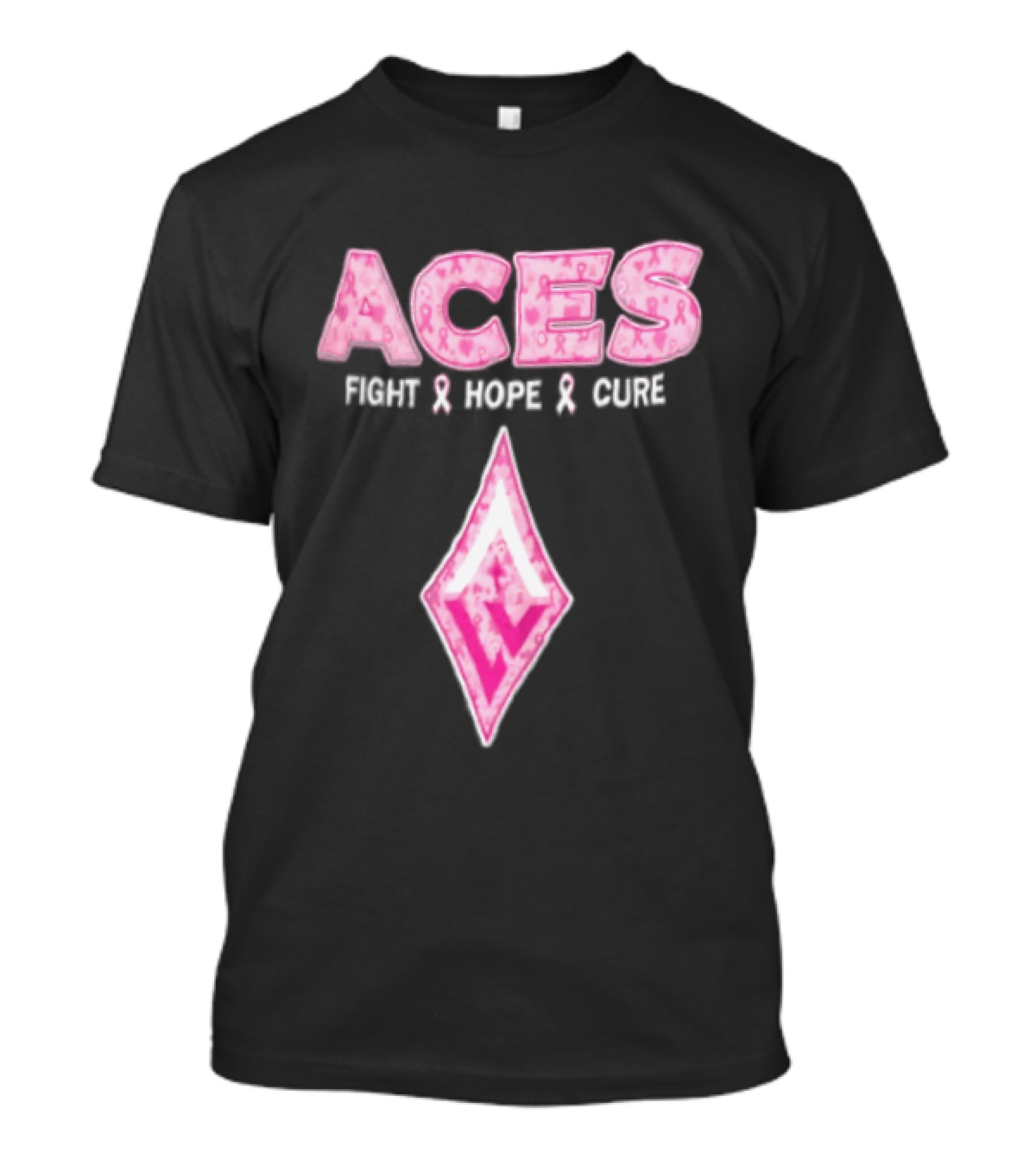Aces Fight Hope Cure Pink Ribbon Las Vegas Aces T-Shirt
