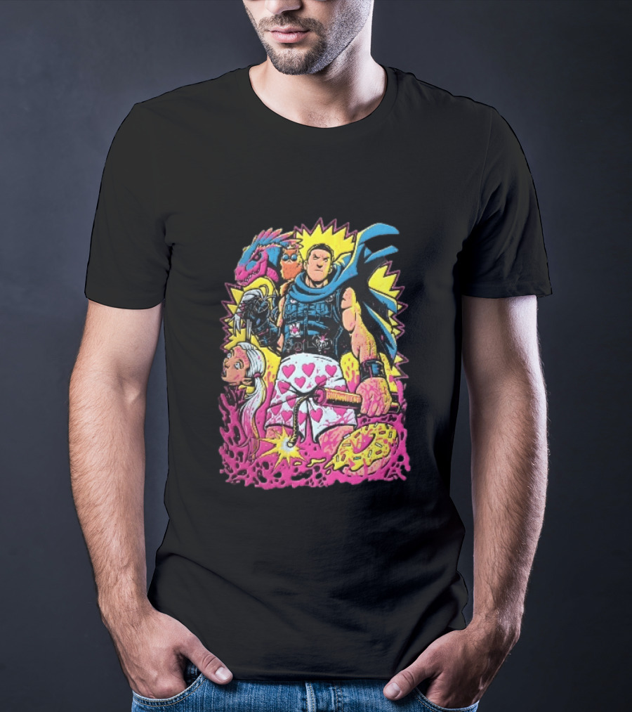 Goddamnit Donut Miss Me Matt Dinniman Neon Warrior Heart Boxers Dinosaur Cat T-Shirt