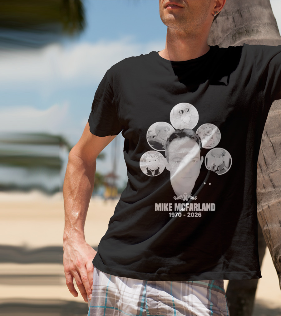 Mike McFarland 1970 2026 Anime Characters T-Shirt
