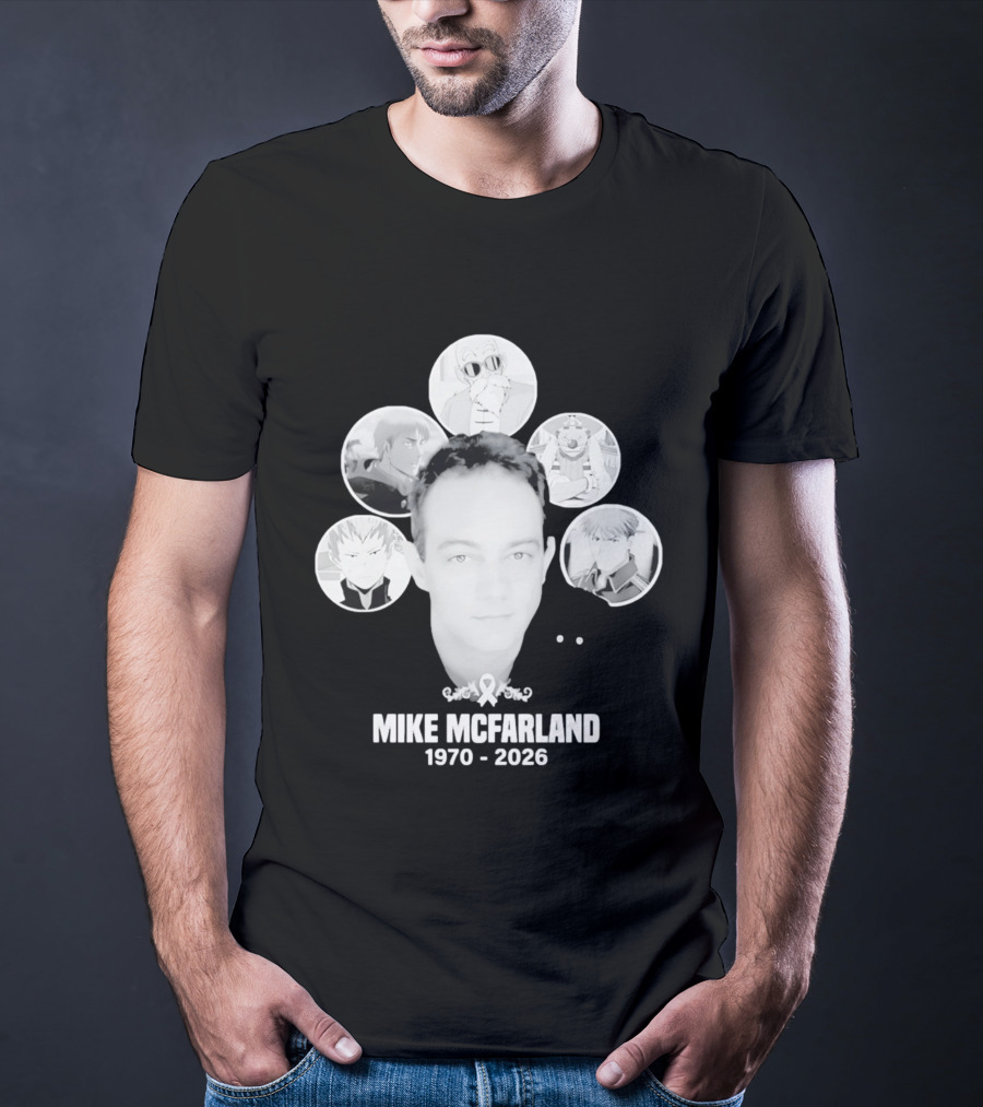 Mike McFarland 1970 2026 Anime Characters T-Shirt