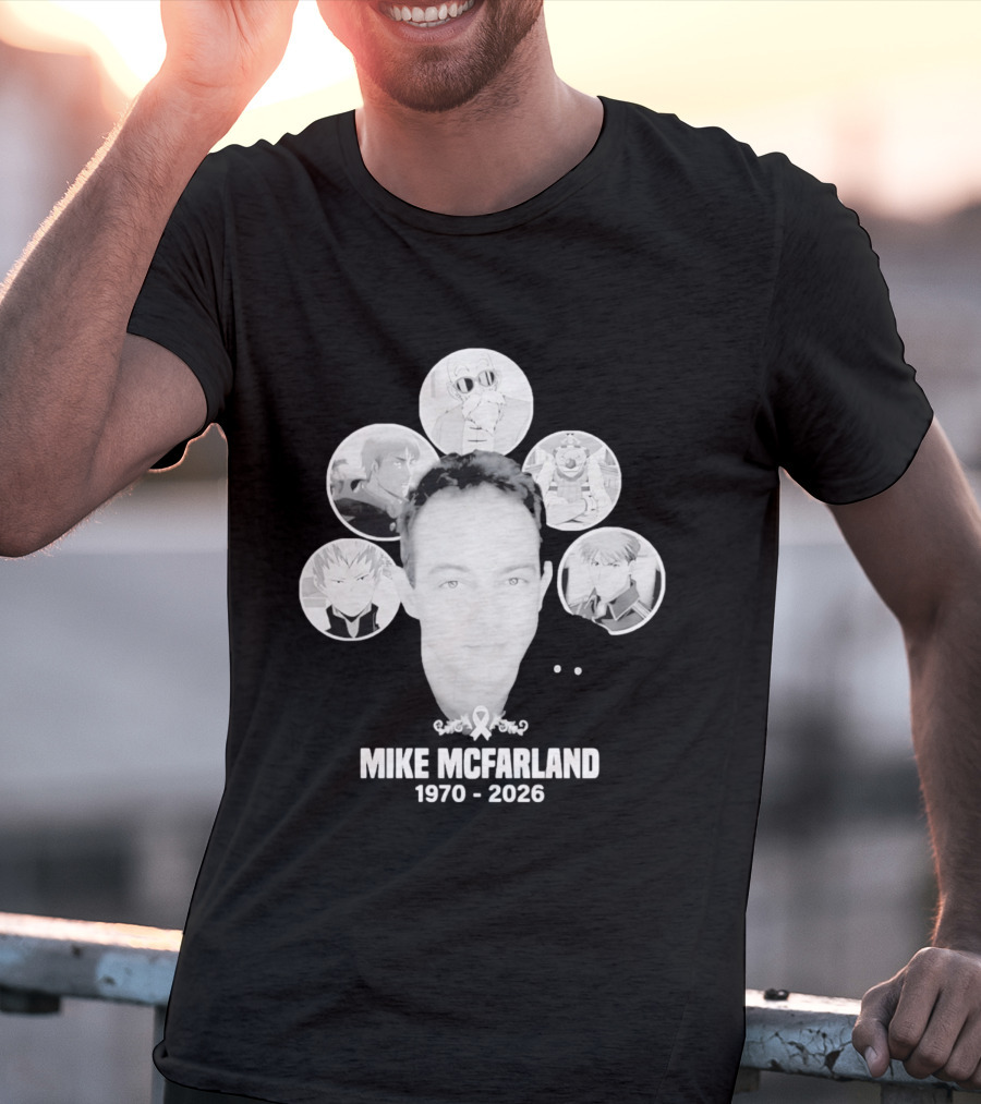 Mike McFarland 1970 2026 Anime Characters T-Shirt