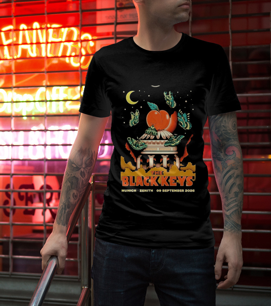 The Black Keys Peaches N Kream World Tour Munich Zenith September 2026 T-Shirt