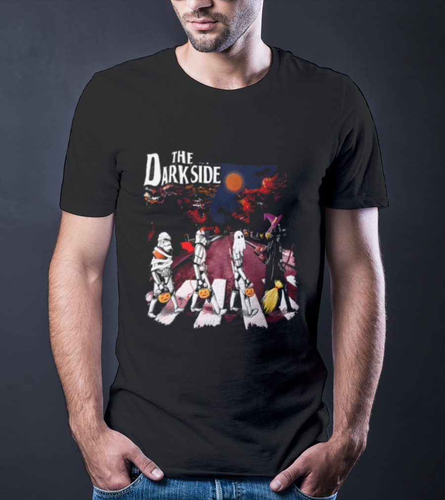 The Dark Side Star Wars Stormtroopers Darth Vader Halloween Pumpkin Parade T-Shirt
