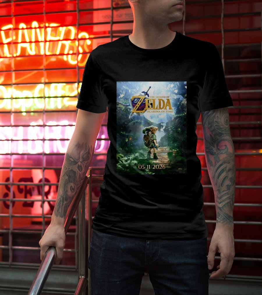 The Legend Of Zelda Ocarina Of Time 05/11/2026 Nitendo Switch 2 Release T-Shirt