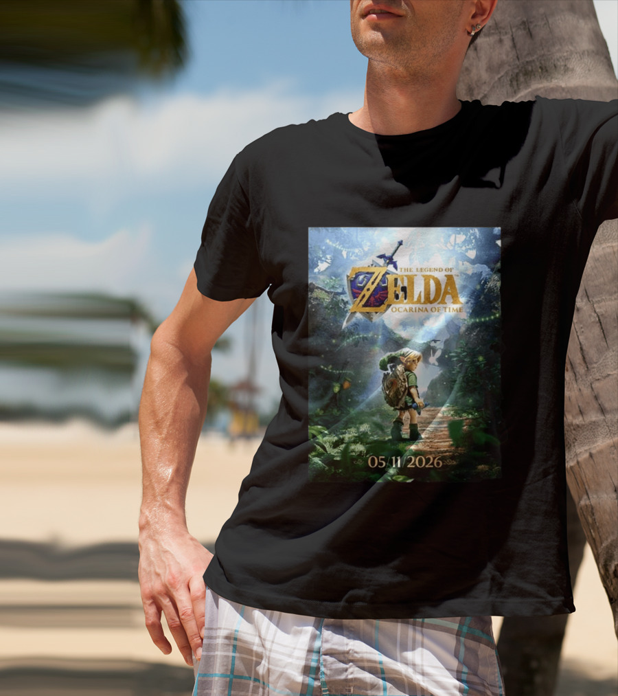 The Legend Of Zelda Ocarina Of Time 05/11/2026 Nitendo Switch 2 Release T-Shirt