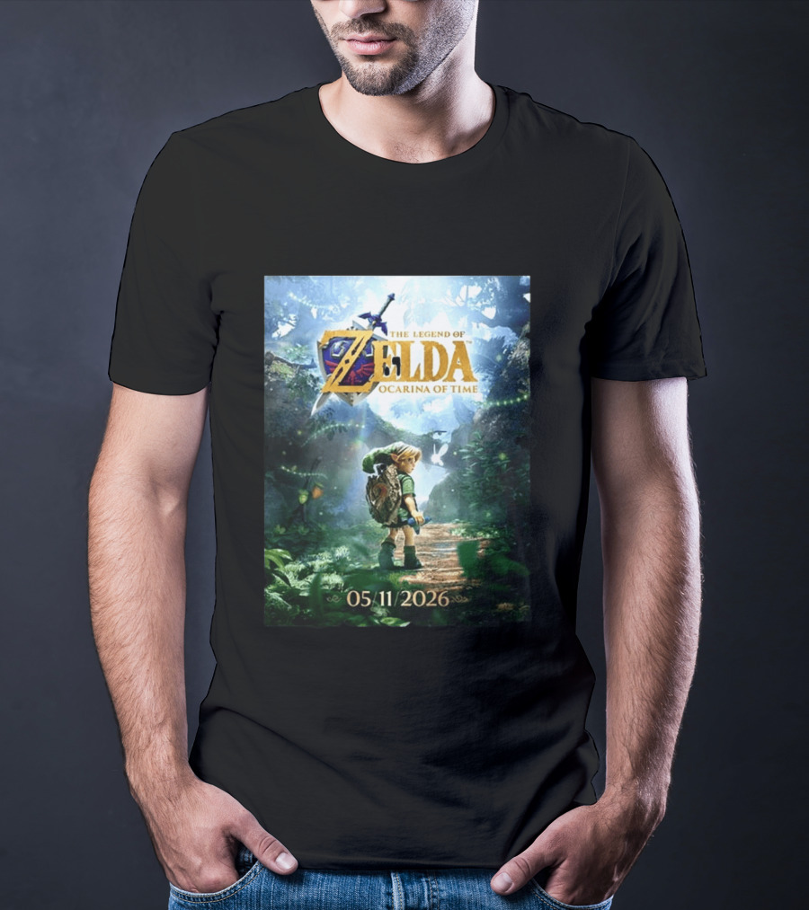 The Legend Of Zelda Ocarina Of Time 05/11/2026 Nitendo Switch 2 Release T-Shirt