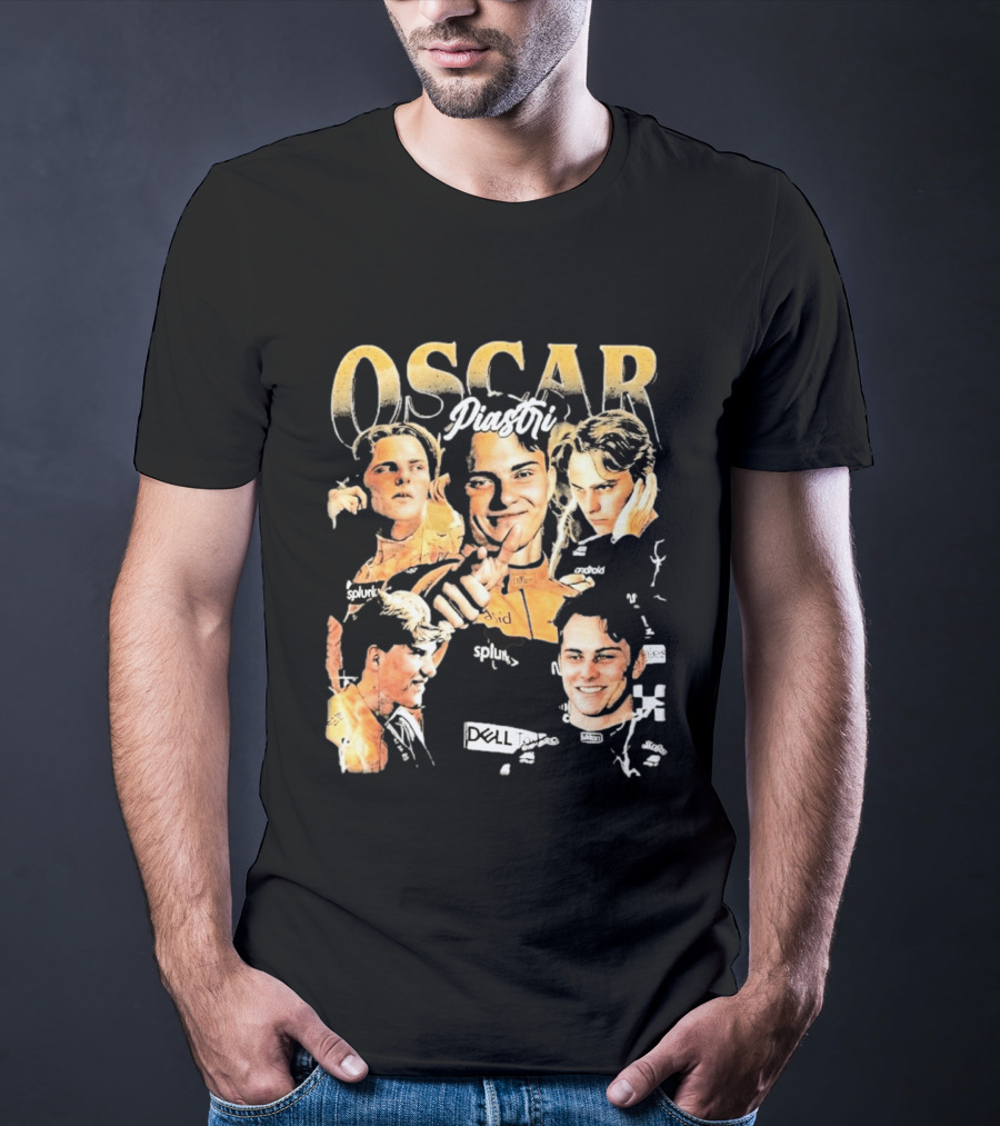 Oscar Piastri Splunk Dell Collage 2026 T-Shirt