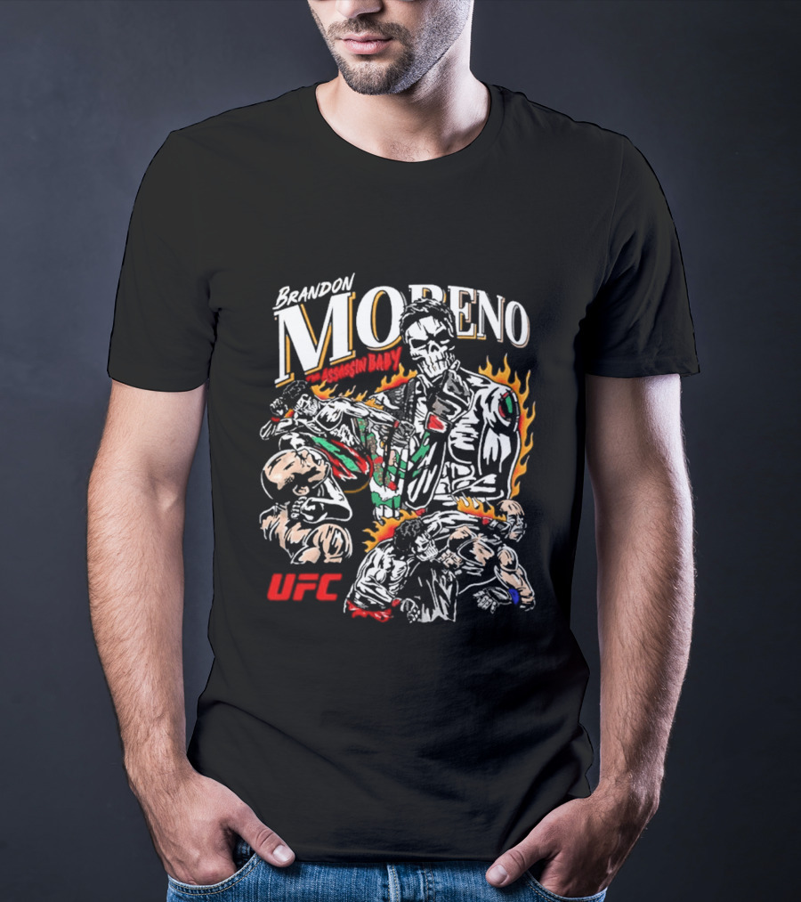 Brandon Moreno UFC Assassin Baby Flames Boxing 2026 T-Shirt